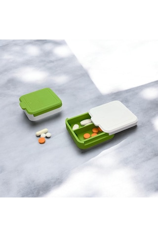 Taşınabilir İlaç Kutusu Kare 2 Adet