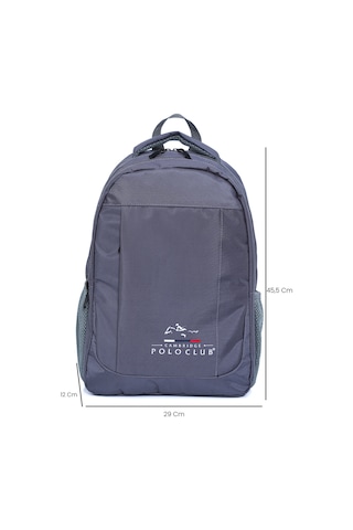 Cambridge Polo Club Unisex Çok Gözlü Sırt Çantası Plcan2172 gri