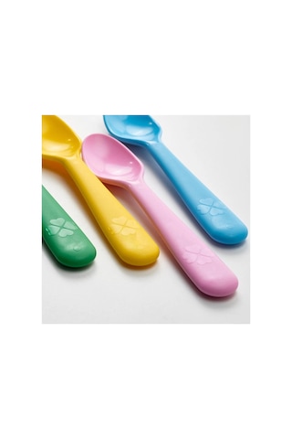 Ikea Kalas 4 Parça Çocuk Yemek Kaşığı Seti 16 Cm Çok Renkli