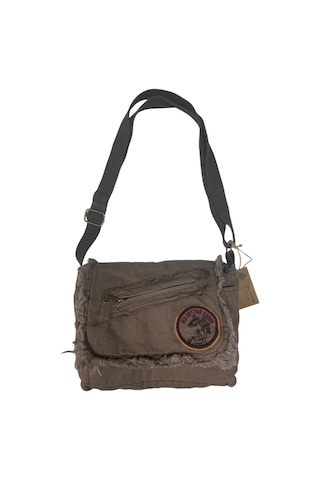 Old Cotton Cargo Vintage Küçük Salaş Unisex Günlük Çapraz Postacı Çantası S Boy 26x20cm Kahverengi