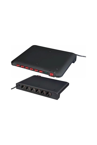 Eco-line Comfort Güvenlik Anahtarlı 6'lı Uzatma Priz 12