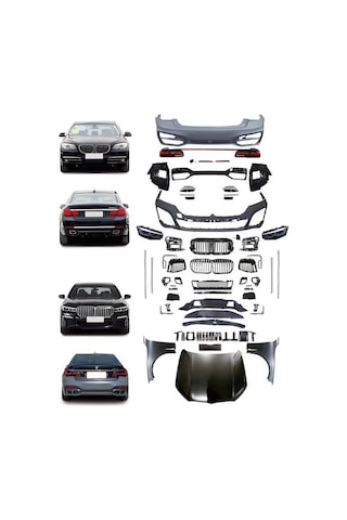 Bmw 7 Serisi F02 2009-2014 Uyumlu 2022 G12 Yükseltme Body Kit Makyajlama Seti-hazır Stok