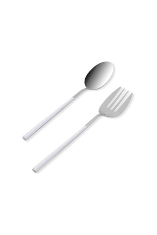 The Mia Bianco Salata Servis Takımı Gümüş 2 Parça Ckb0246 Gümüş