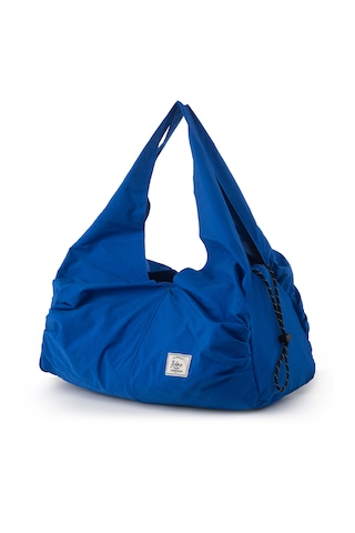 İcone Bag Icone Pliseli Fermuarlı Yoga Çantası, Fitness Çantası, Gym Heybe Görünümlü Pliseli Spor Çantası Saks