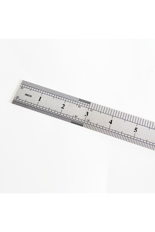 Çelik Cetvel 60cm Gri