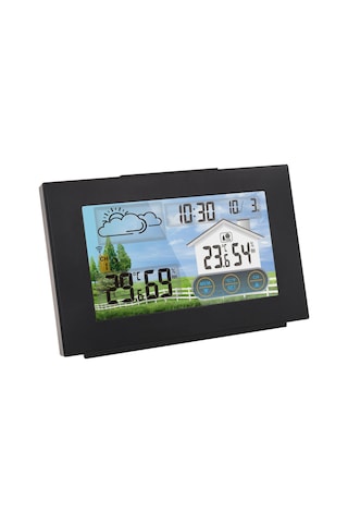 Hava Durumu İstasyonu Tahmincisi İç Mekan Dış Mekan Siyah