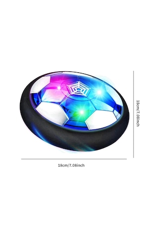 Hover Futbol Topu Çocuk Oyuncak Kapalı Yüzen Futbol İle Led Işık Ve Güvenli Mavi Mavi