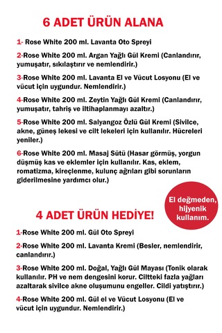 Aile Bakım Seti 6 Adet Ürün Alana, 4 Adet Ürün Hediye