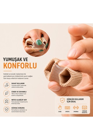 Ayak Baş Parmak Eğriliği Düzeltici Silikon Makaralı Bunyon Halluks Valgus Baş Parmak Koruyucu Silikon 2 Adet Kırmed