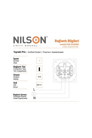 Nilson Topraklı Priz