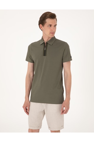 Pierre Cardin Erkek Haki Tişört 50302623-vr027 Haki