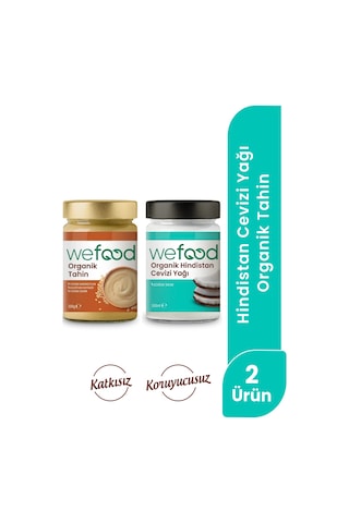Wefood Organik Hindistan Cevizi Yağı 300 Ml + Wefood Organik Tahin 300 Gr 8683347038077 Diğer
