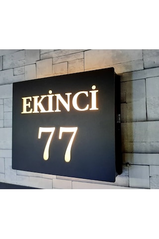 Özelleştirilebilir Işıklı Kapı Numarası (553416405)