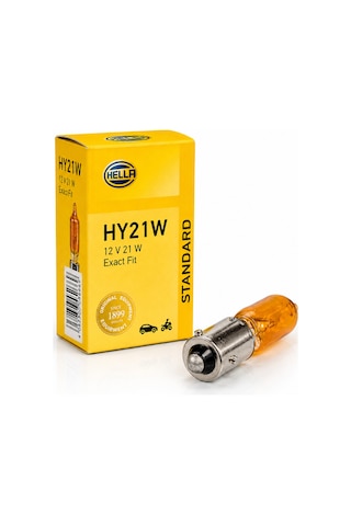Hy21w 12v 21w Bay9s Turuncu Sinyal Ampulü Tekli Ece Onaylı