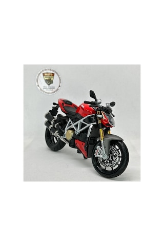 Ducati Super Naked S Maket Motor - 1:12 Maisto Diecast Kırmızı Ducati Super Naked S Maket Motor - 1:12 Maisto Diecast Kırmızı