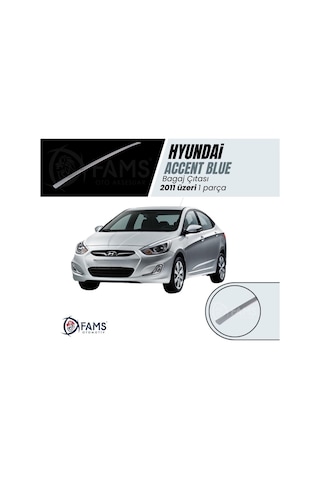 Hyundai Accent Blue Solaris Krom Bagaj Çıtası 2011 Üzeri P.Çelik