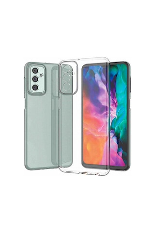 FitCase Samsung Galaxy Uyumlu A04s Kılıf Kamera Korumalı Silikon Şeffaf Arka Kapak