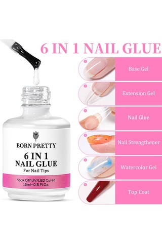 Born Pretty 6 İn 1 Nail Glue - Jel 55391