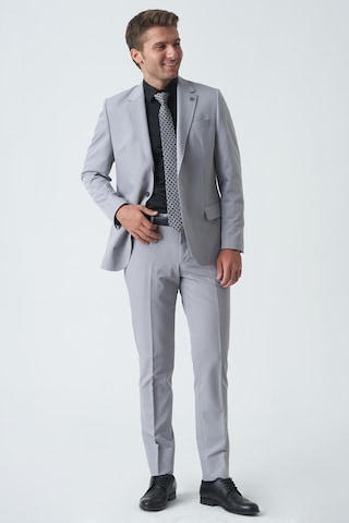 White Stone Chelmsford T2456 Slim Fit 6 Drop Düz Takım Elbise A.gri-a.gri Açık Gri
