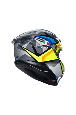 Agv K6 S Joan Black Blue Yellow Kapalı Kask Sarı