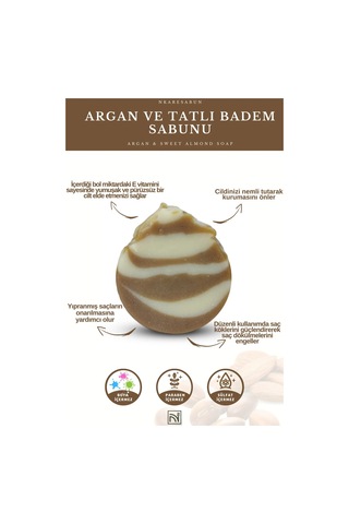 Nkare Argan Ve Tatlı Badem Sabunu 100 Gr--argan & Sweet Almond So