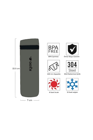 Igloo Squid Termos 600ml-haki