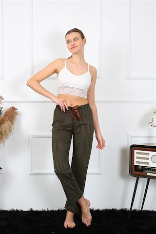 Akbeniz Kadın Pamuklu Alt Pijama 27464 - L Haki