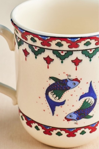 Karaca x Ömür Akkor İznik Balık Kupa 340 ml