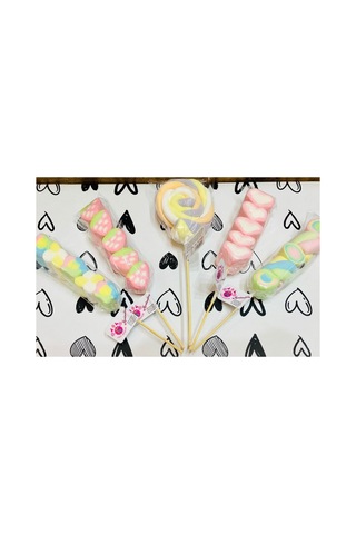 10 Lu Marshmallow Lolipop Şeker Renkli Çocuk Şeker Paketi Parti & Doğum Günü 37067448