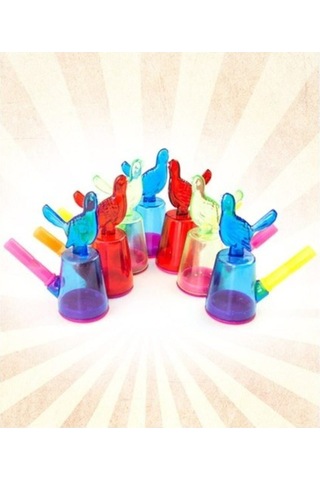 En Havalı Horoz Şeklinde Sulu Düdük Oyuncak 20 Adet Birden