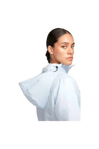 Nike Therma Fit Adv Repel Aeroloft Running Full Zip Hoodie Light Blue Kadın Bol Kesim Kaz Tüyü Kapüşonlu Ceket Açık Mavi