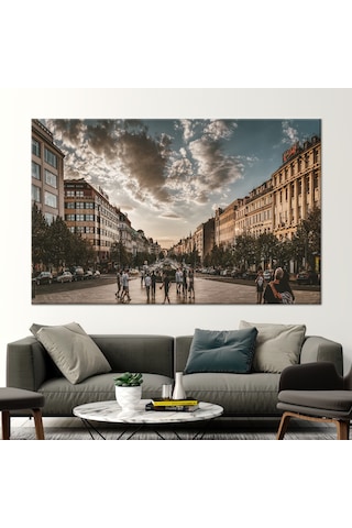 60x90cm 1 Parça Kanvas Tablo, Şehir Kavrama Kanvas Baskı
