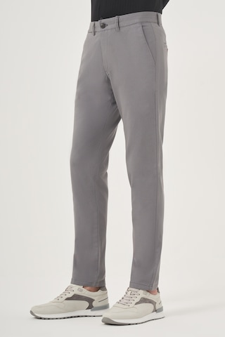 Morven Erkek Gri Yazlık Pamuk Yan Cep Slim Fit Chino Pantolon 25ys003011100 Gri