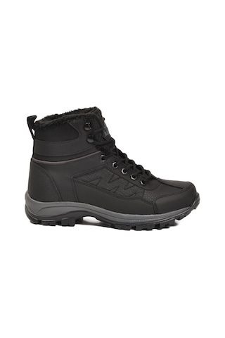 Siyah Kırışık İçi Kürklü Soğuğa Dirençli Kaymaz Taban Unisex Outdoor Bot 980 G Siyah