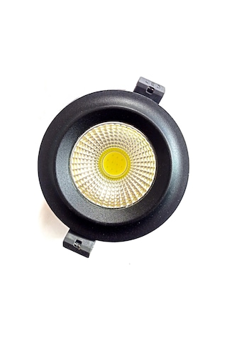 Siyah Led Spot 5w Sıva Altı Döküm Kasa Beyaz Işık 6500k