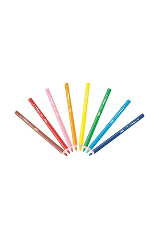 Bıc Kids Jumbo-üç Kenarlı-yumuşak, Boyama Kalemi 6,2 Mm, 8-çeşitli Renklerde, Kartonetuı Her Biri 8 Adet, Jumbo-dahil Kalemtraş 124-Pembe