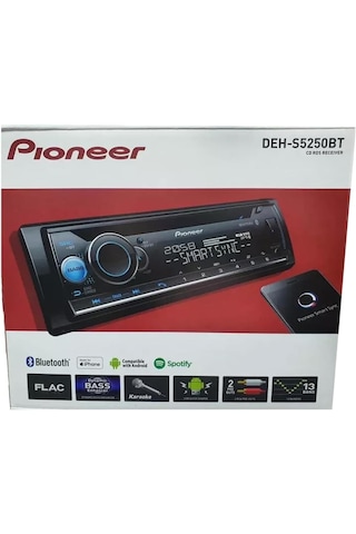 Pıoneer Deh-s5250bt-usb-mp3-cd-çift Bluetooth-renk Değiştiren-4x50w-2 Anfi Çıkışlı-profesyonel Tesisat Teybi
