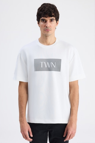 Twn Relaxed Fit Ekru Düz T-shirt 6ec146171620m Çok Renkli
