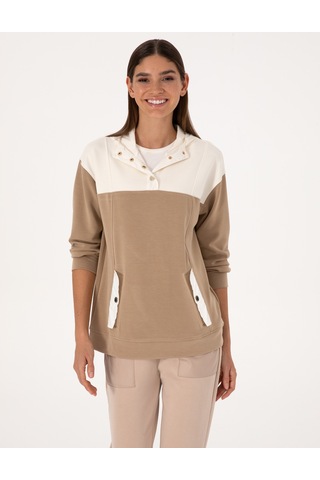Pierre Cardin Kadın Bej Sweatshirt 50309096-vr011 Bej