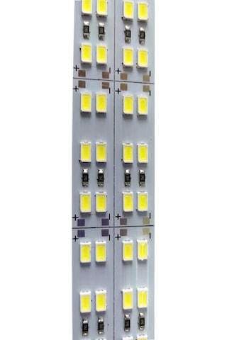 5730 Çift Sıra Alüminyum Çubuk Led Beyaz 12v 144 Ledli 1 Metre