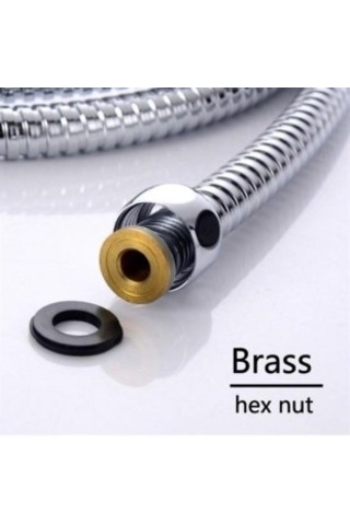 Banyo Duş Hortumu Tüm Musluk Duş Bataryalarına Uygun Duş Hortumu Krom