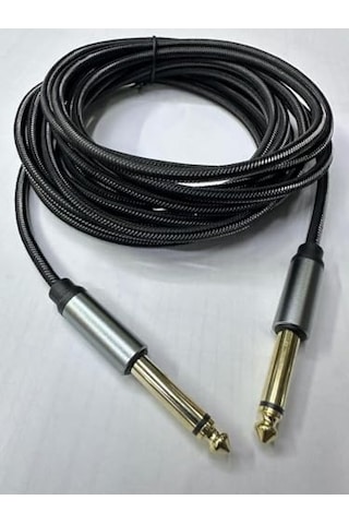 5 Metre 6.3 Mm Mono Amfi Kablosu 5 Metre 6.3 Mm To 6.3 Mm Kablo
