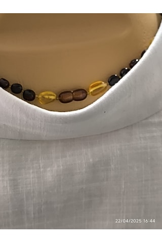 Fy Doğaltaş Yetişkin Litvanya 1.sınıf Ateş Bal Kehribar Kolye Çok REnkli