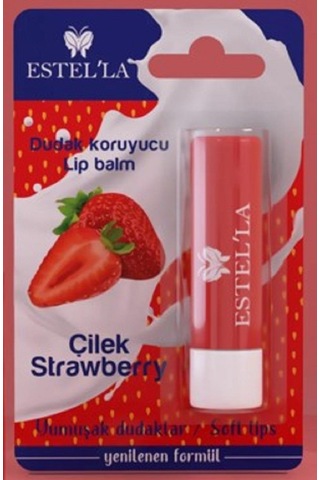 Estel'la Yetişkin Dudak Koruyucu Lip Balm Çilek