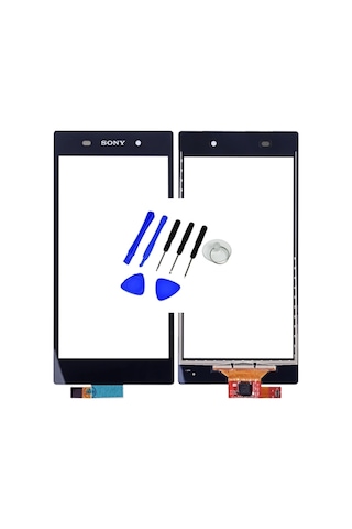 Sony Xperia Z1 L39 Dokunmatik Ön Cam + Tamir Seti-Siyah