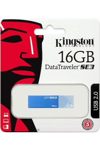 Kingston DataTraveler SE3 DTSE3 KC-U6816-4C1B 16 GB Usb 2.0 Flash Bellek
