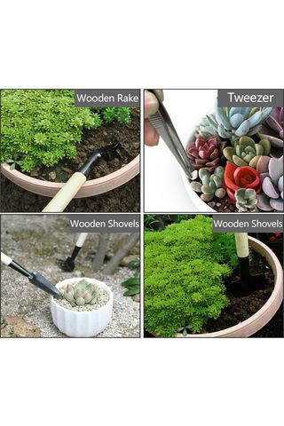 Teltree 21 Parça Çok Bitki Bahçe Aleti Seti: Toprak Gevirme, Köklendirme, Sulama, Budama İçin Pratik Ev/ofis/ Bahçe Aletleri