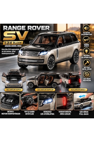 Kzl-q2005b 1 24 Range Rover Sv Isıklı- 24 Beyaz