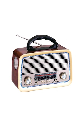 301 Fenerli Nostaljik Müzik Kutusu - Bluetooth Radyo - MP3 Çalar
