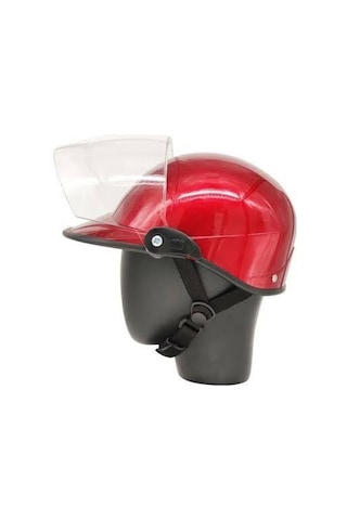 Agv Jokey Açık Motosiklet Kaskı Kırmızı